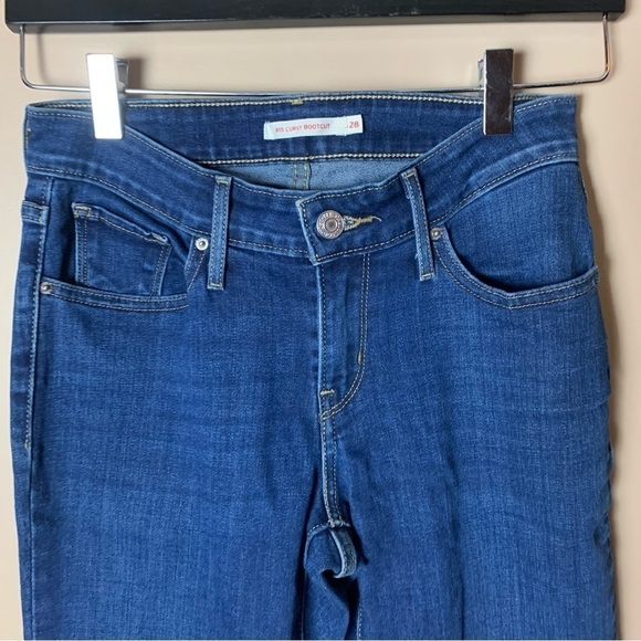 [Levi's] Mid Rise Blue Denim 815 Curvy Bootcut Jeans Classic Casual - Picture 2 of 10